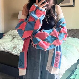 Howls moving castle inspired cardigan XL Stitch Spring NEW STUDIO GHIBLI